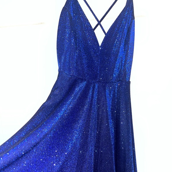 Blue glitter skater dress Windsor - Picture 5 of 5